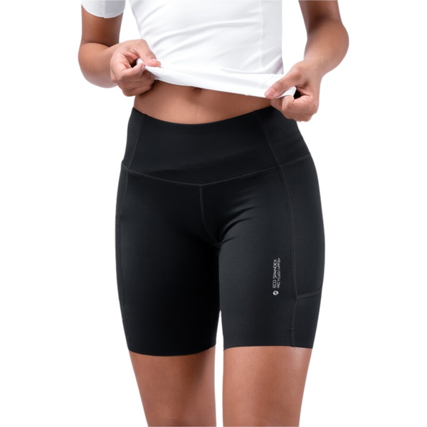 2026 Zhik Dames Eco Spandex UPF50+ Korte Broek SRT-0063-W-BLK - Witblauw Black